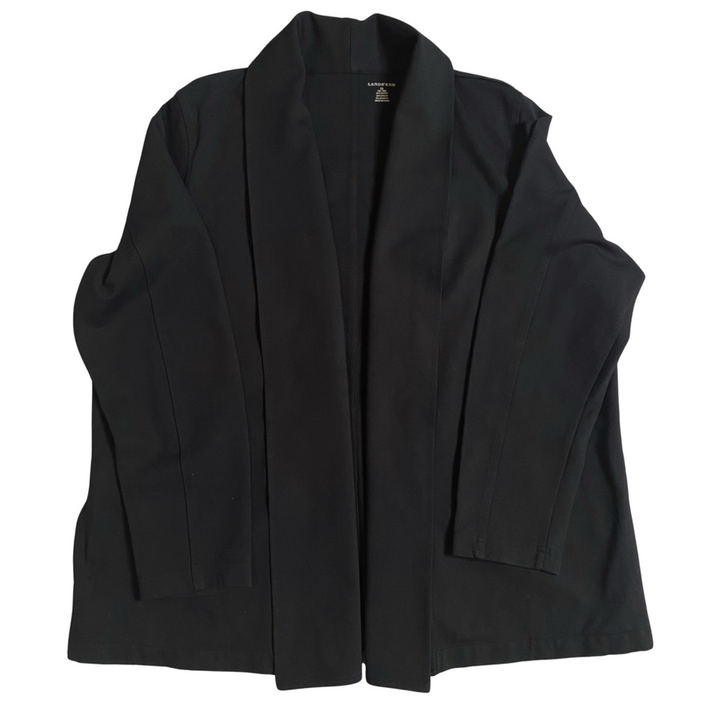 Lands' End Micro Modal Stretch Open Front Cardiga… - image 8